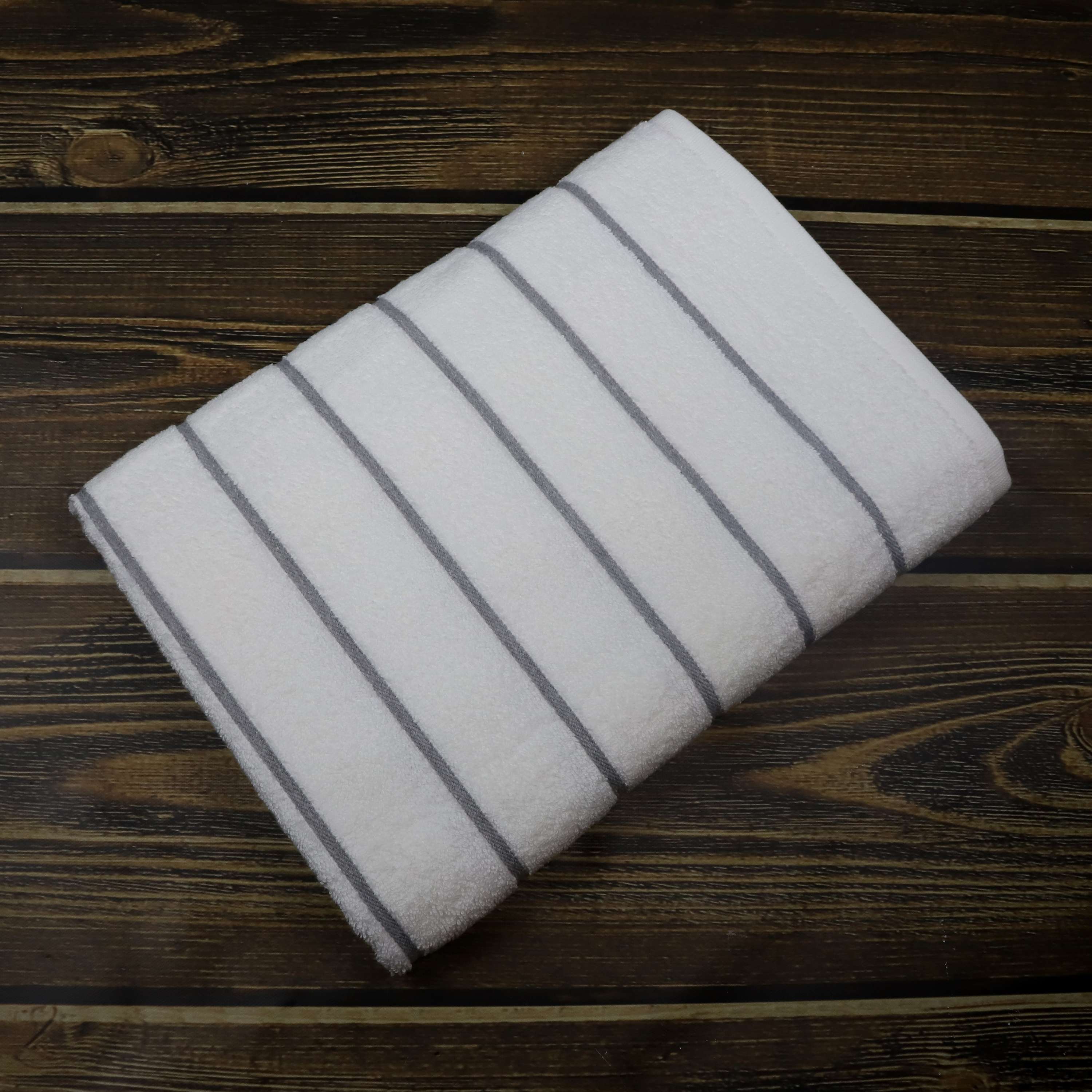 Fibertone Twill Ribbed Stripe Pool Towel